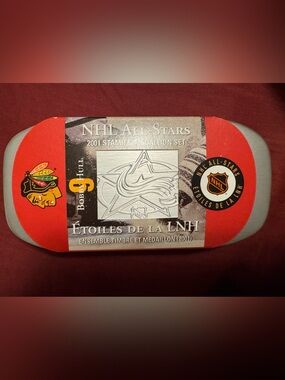 NHL Silver & Red 2001 All-Stars Stamp and Medallion - Bobby Hull